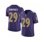 Men's Nike Baltimore Ravens #29 Marlon Humphrey Limited Purple Rush NFL Jersey