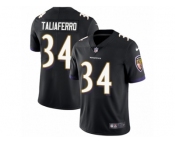 Men's Nike Baltimore Ravens #34 Lorenzo Taliaferro Vapor Untouchable Limited Black Alternate NFL Jersey