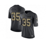 Men's Nike Baltimore Ravens #35 Kyle Arrington Limited Black 2016 Salute to Service NFL Jersey