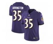 Men's Nike Baltimore Ravens #35 Kyle Arrington Limited Purple Team Color NFL Jersey