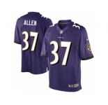 Men's Nike Baltimore Ravens #37 Javorius Allen Limited Purple Team Color NFL Jersey