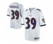 Men's Nike Baltimore Ravens #39 Danny Woodhead Limited White NFL Jersey