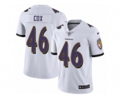 Men's Nike Baltimore Ravens #46 Morgan Cox Vapor Untouchable Limited White NFL Jersey