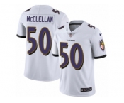 Men's Nike Baltimore Ravens #50 Albert McClellan Vapor Untouchable Limited White NFL Jersey