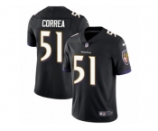 Men's Nike Baltimore Ravens #51 Kamalei Correa Vapor Untouchable Limited Black Alternate NFL Jersey