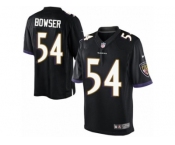 Men's Nike Baltimore Ravens #54 Tyus Bowser Limited Black Alternate NFL Jersey