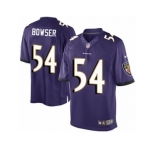 Men's Nike Baltimore Ravens #54 Tyus Bowser Limited Purple Team Color NFL Jersey