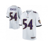 Men's Nike Baltimore Ravens #54 Tyus Bowser Limited White NFL Jersey