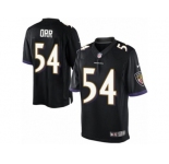Men's Nike Baltimore Ravens #54 Zach Orr Limited Black Alternate NFL Jersey
