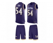 Men's Nike Baltimore Ravens #54 Zach Orr Limited Purple Tank Top Suit NFL Jersey