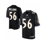 Men's Nike Baltimore Ravens #56 Tim Williams Limited Black Alternate NFL Jersey