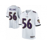 Men's Nike Baltimore Ravens #56 Tim Williams Limited White NFL Jersey