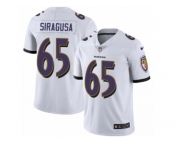 Men's Nike Baltimore Ravens #65 Nico Siragusa White Vapor Untouchable Limited Player NFL Jersey
