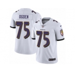 Men's Nike Baltimore Ravens #75 Jonathan Ogden Vapor Untouchable Limited White NFL Jersey