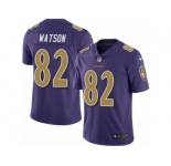 Men's Nike Baltimore Ravens #82 Benjamin Watson Limited Purple Rush NFL Jersey