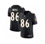 Men's Nike Baltimore Ravens #86 Nick Boyle Vapor Untouchable Limited Black Alternate NFL Jersey