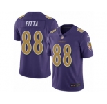 Men's Nike Baltimore Ravens #88 Dennis Pitta Limited Purple Rush NFL Jersey