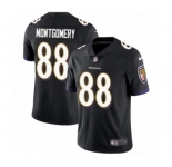 Men's Nike Baltimore Ravens #88 Ty Montgomery Black Alternate Vapor Untouchable Limited Player NFL Jersey