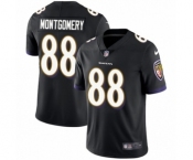 Men's Nike Baltimore Ravens #88 Ty Montgomery Black Alternate Vapor Untouchable Limited Player NFL Jersey