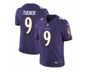 Men's Nike Baltimore Ravens #9 Justin Tucker Vapor Untouchable Limited Purple Team Color NFL Jersey