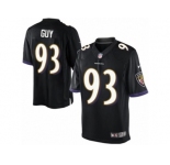 Men's Nike Baltimore Ravens #93 Lawrence Guy Limited Black Alternate NFL Jersey