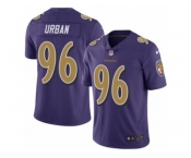 Men's Nike Baltimore Ravens #96 Brent Urban Limited Purple Rush NFL Jersey