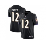 Nike Baltimore Ravens #12 Jaleel Scott Black Alternate Men Stitched NFL Vapor Untouchable Limited Jersey