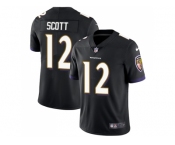 Nike Baltimore Ravens #12 Jaleel Scott Black Alternate Men Stitched NFL Vapor Untouchable Limited Jersey