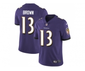 Nike Baltimore Ravens #13 John Brown Purple Team Color Men Stitched NFL Vapor Untouchable Limited Jersey