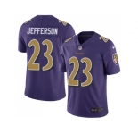 Nike Baltimore Ravens #23 Tony Jefferson Purple Men's Stitched NFL Limited Rush Jersey