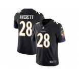 Nike Baltimore Ravens #28 Anthony Averett Black Alternate Men Stitched NFL Vapor Untouchable Limited Jersey