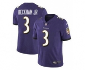 Nike Baltimore Ravens #3 Odell Beckham Jr Purple Vapor Untouchable Limited Jersey