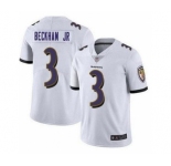 Nike Baltimore Ravens #3 Odell Beckham Jr White Vapor Untouchable Limited Jersey