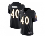 Nike Baltimore Ravens #40 Kenny Young Black Alternate Men Stitched NFL Vapor Untouchable Limited Jersey