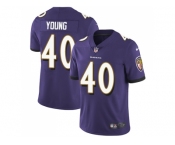 Nike Baltimore Ravens #40 Kenny Young Purple Team Color Men Stitched NFL Vapor Untouchable Limited Jersey