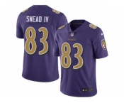 Nike Baltimore Ravens #83 Willie Snead IV Purple Men Stitched NFL Limited Rush Jersey