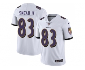 Nike Baltimore Ravens #83 Willie Snead IV White Men Stitched NFL Vapor Untouchable Limited Jersey