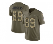 Nike Baltimore Ravens #89 Mark Andrews Olive Camo Men Stitched NFL Limited 2017 Salute To Service Jersey
