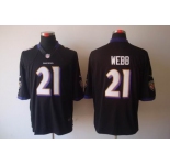 Nike Nfl Jerseys Baltimore Ravens #21 Webb Black Jerseys[Nike Llimited]