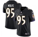 Nike Ravens #95 Derek Wolfe Black Alternate Men's Stitched NFL Vapor Untouchable Limited Jersey