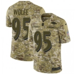 Nike Ravens #95 Derek Wolfe Camo Men's Stitched NFL Limited 2018 Salute To Service Jersey
