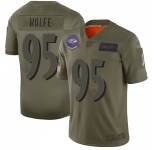 Nike Ravens #95 Derek Wolfe Camo Men's Stitched NFL Limited 2019 Salute To Service Jersey