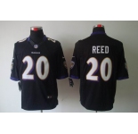 nike nfl jerseys baltimore ravens #20 reed black[nike limited]
