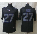 nike nfl jerseys baltimore ravens #27 ray rice black[nike impact limited]