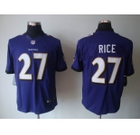 nike nfl jerseys baltimore ravens #27 ray rice purple[nike limited]
