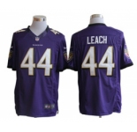 nike nfl jerseys baltimore ravens #44 leach purple[nike limited]