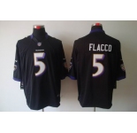 nike nfl jerseys baltimore ravens #5 flacco black[nike limited]