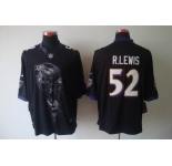 nike nfl jerseys baltimore ravens #52 r.lewis black[helmet tri-blend limited]