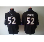 nike nfl jerseys baltimore ravens #52 r.lewis black[nike limited]