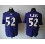 nike nfl jerseys baltimore ravens #52 r.lewis purple[nike limited]